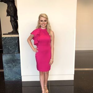 MacDougal Interview or Cocktail Dress Hot Pink, size 2.